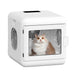 Pet Hair Dryer Box, Ultra Quiet Blow Dryer 6L Capacity for Cats and Small Dogs, Professional Fast Drying Blower, Intelligent Control, Adjustable Temperature and Time, 360 Degree Warm Wind - DTYStore