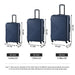 3 Piece Luggage Sets ABS Lightweight Suitcase with Two Hooks, Spinner Wheels, TSA Lock