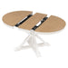 Retro Functional Extendable Dining Table with a 12" Leaf for Dining Room and Living Room