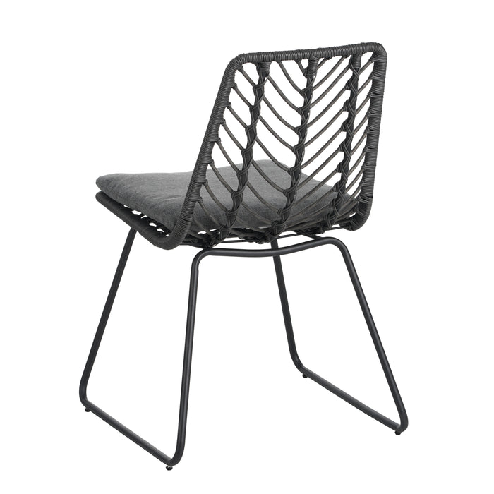 DEJA CHAIR,2PCS with 2 Cushions,Gray - DTYStore