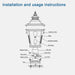 Outdoor Glass Column Headlights 1pack - DTYStore