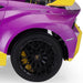 12V Battery Powered Ride On Car for Kids, Licensed Lamborghini, Remote Control Toy Vehicle with Music Player and LED Light