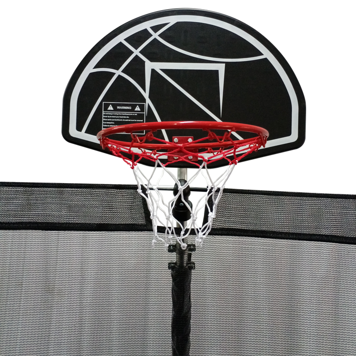 15FT Trampoline with Basketball Hoop - Recreational Trampolines with Ladder ,Shoe Bag and Galvanized Anti-Rust Coating - DTYStore