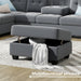 Orisfur. Sectional Sofa with Reversible Chaise Lounge, L-Shaped Couch with Storage Ottoman and Cup Holders