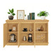 Classic Wooden Sideboard with Beaded Trim – Elegant Storage Cabinet for Dining or Living Room - DTYStore