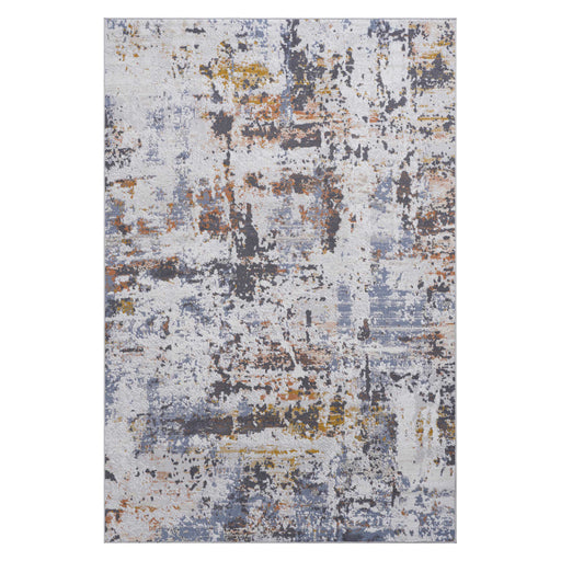 DTY Signature Collection 8X10 Ivory/Blue /Abstract Non-Shedding Living Room Bedroom Dining Home Office Stylish and Stain Resistant Area Rug - DTYStore