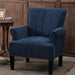 Accent Rivet Tufted Polyester Armchair ,Navy Blue