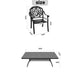 (Cushions In Random Colors)9-Piece Set Of Cast Aluminum Patio Furniture With Cushions - DTYStore