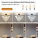 Black large crystal chandelier, modern style chandelier, dining room, living room, bedroom (Bulbs Not Included) - DTYStore