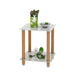 Modern 2-Tier Side Table with Storage Shelf, Sofa Table, and Night Stand