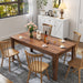 Dining Table , 106.3 in Large Extendable Kitchen Table - DTYStore
