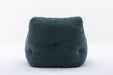 010-Soft Teddy Fabric Tufted Foam Bean Bag Chair With Teddy Fabric Green