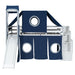 Twin Size Loft Bed with Tent and Tower - Blue - DTYStore