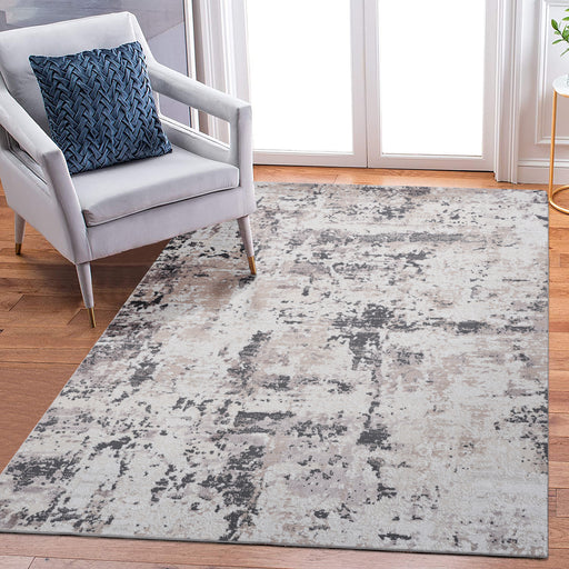 DTY Signature Collection 6X9 Cream/Brown /Abstract Non-Shedding Living Room Bedroom Dining Home Office Stylish and Stain Resistant Area Rug - DTYStore