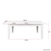 Dining Table , 106.3 in Large Extendable Kitchen Table