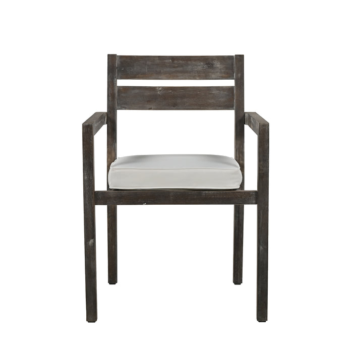 U_Style Acacia Wood Outdoor Dining Table And Chairs Suitable For Patio, Balcony Or Backyard - DTYStore