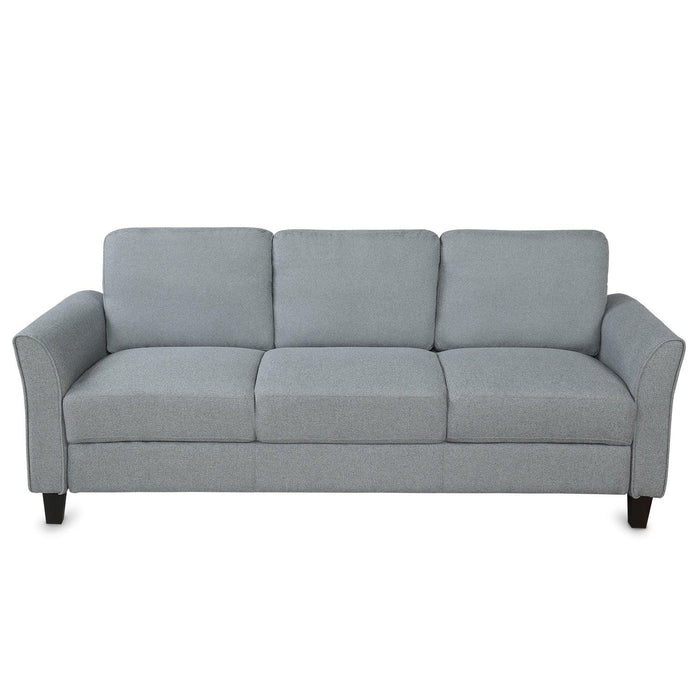 Living Room Furniture Loveseat Sofa and 3-seat sofa (Gray)