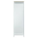 Bedroom Storage Wardrobe with Hanging Rods and 2 Drawers and Open Shelves,Sliding Door,White