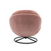 Accent chair TV Chair Living room Chair Pink sofa with Ottoman - DTYStore