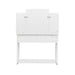 Modern Dressing table with 2 Drawers, 4 open shelves Rectangular Makeup Table with Mirror, 10-lamp bulb,,42.52*15.75* 52.76inch,for Bedroom