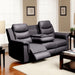 Reclining Loveseat with Middle Console Slipcover, Stretch Loveseat Reclining Sofa Covers (BLACK, 2 Seat Recliner Cover with Console)