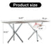 Large Modern Minimalist Rectangular Dining Table suitable for 6-8 people, equipped with a 0.39 "imitation marble tabletop and metal legs,for Kitchen Dining Living Meeting Room Banquet hall,71"x 40"x30