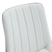 Extended Seat Cushion PU Dining Chair Set - Four Pieces.Smooth line design.Can integrate well into various modern home decoration styles.White and Dark Gray Splicing Colors. - DTYStore