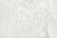 Patio Garden Bench Metal Park Bench Cast Aluminum Outdoor Furniture with Floral Rose for Patio,Park,Lawn,Yard white - DTYStore