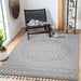 DTY Signature Collection 8X10 Gray/White /Medallion Indoor/Outdoor Area Rug - DTYStore