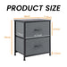 Drawers Dresser Chest of Drawers,Metal Frame and Wood Top,gray,two packs