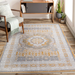 DTY Signature Collection 6X9 Cream/Ivory /Medallion Non-Shedding Living Room Bedroom Dining Home Office Stylish and Stain Resistant Area Rug - DTYStore