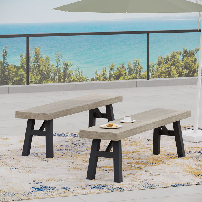 BETTINA DINING SET-GRAY (3 PCS) - DTYStore