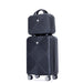 2Piece Luggage Sets ABS Lightweight Suitcase , Spinner Wheels, (20/14) BLACK