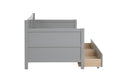 Daybed with two drawers, Twin size Sofa Bed,Storage Drawers for Bedroom,Living Room ,Grey