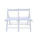 FOLDING CHAIR-2/S, FOLDABLE STYLE -WHITE - DTYStore