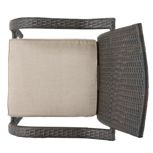 Outdoor Wicker Chairs, 56225.00CHRBRN KD, 4pcs - DTYStore