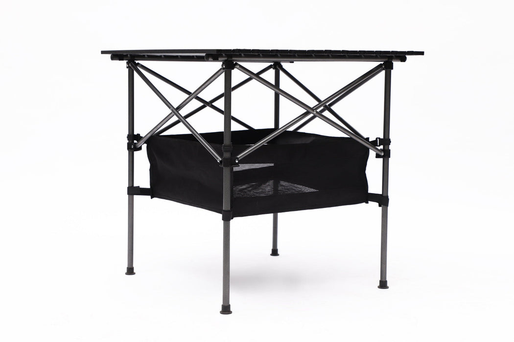 Set of 3, Folding Outdoor Table and Chairs Set for Indoor, Outdoor Camping, Picnics, Beach,Backyard, BBQ, Party, Patio, Black/Gray - DTYStore