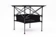 Set of 3, Folding Outdoor Table and Chairs Set for Indoor, Outdoor Camping, Picnics, Beach,Backyard, BBQ, Party, Patio, Black/Gray - DTYStore