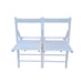 FOLDING CHAIR-2/S, FOLDABLE STYLE -WHITE - DTYStore