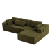 Modern Chenille Upholstered Sectional Sofa Couch Set,Modular 108" L Shaped Sectional Living Room Sofa Set With 6 Pillows,Free Combination Sofa Couch for Living Room,Bedroom(Right Chaise) - DTYStore