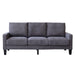 Modern Living Room Furniture Sofa in Dark Grey Fabric