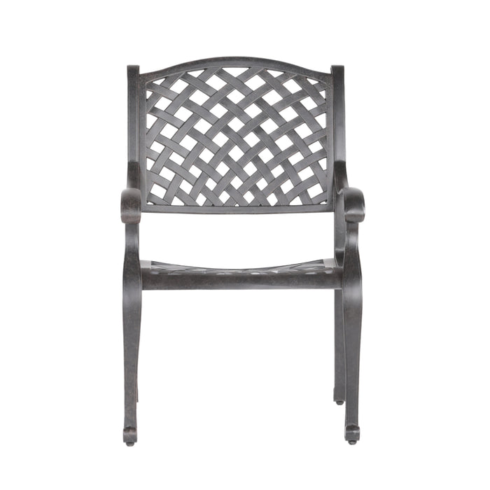 Sparta Modern Dining Arm Chair, Dupione Brown - DTYStore