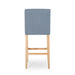 Vienna Contemporary Fabric Tufted Wingback 31 Inch Counter Stools, Set of 2, Light Blue and Natural - DTYStore