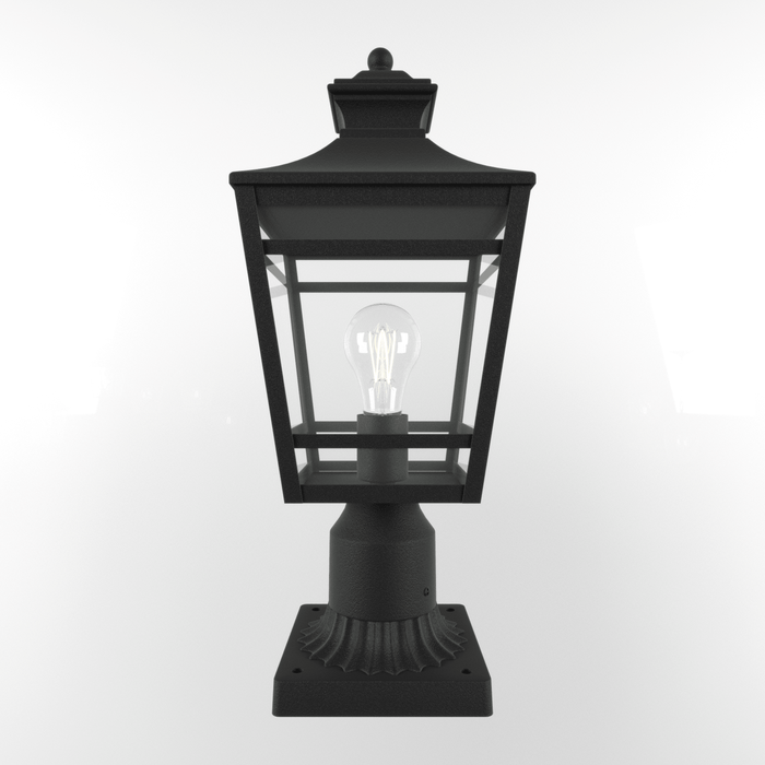 Large Outdoor Post Lights Lamp Post Light Fixture, 18.1inch Waterproof Aluminum Post Lamp with Clear Glass, Fence Post Deck Lighting for Garden, Patio, Pathway (2 pack) - DTYStore
