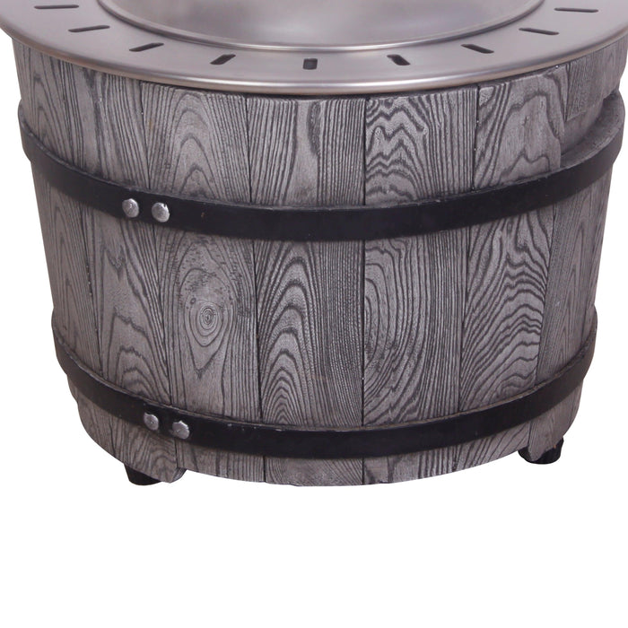 Smokeless Firepit With Wood Pellet/Twig/Wood As The Fuel, Wood Look - DTYStore