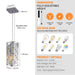 Modern Crystal Pendant Light - 3 Pack, Adjustable Hanging Ceiling Lamp with Crystal Prism Design for Dining Room, Kitchen Island, and Living Room -Chrome Finish - DTYStore