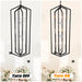 12-Light Farmhouse Kitchen Chandeliers, Matte Black and Sliver Vintage Rustic Cage Light Fixture Adjustable Height Chandeliers for Dining Room Hallway Foyer Entryway(E12 Bulbs Not Included) - DTYStore