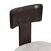 Upholstered Dining Chairs Set of 2, Fabric Side Chairs with Gray Seating Dark Brown Solid Rubber Wood Legs, 330 LBS Weight Capacity - DTYStore