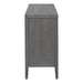 Retro Sideboard Door with Circular Groove Design and Round Metal Door Handle for Entrance, Dining Room, Living Room - DTYStore