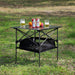 Set of 3, Folding Outdoor Table and Chairs Set for Indoor, Outdoor Camping, Picnics, Beach,Backyard, BBQ, Party, Patio, Black/Gray - DTYStore